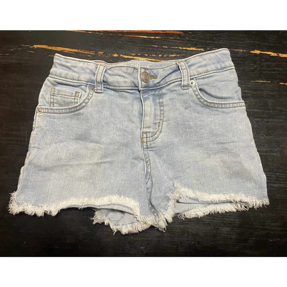 Cat & Jack Girls Denim Jean Cut Off Shorts Size M (8) Stretch